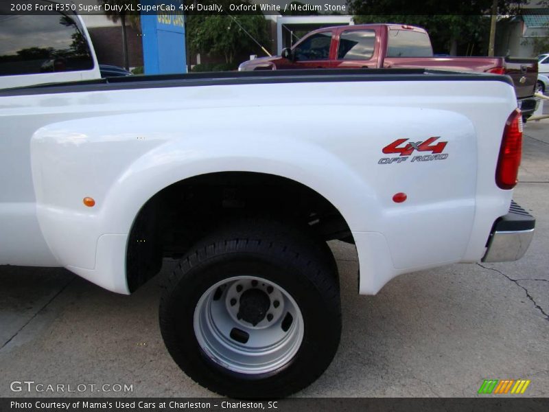 Oxford White / Medium Stone 2008 Ford F350 Super Duty XL SuperCab 4x4 Dually