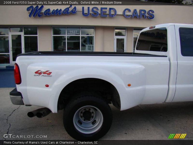 Oxford White / Medium Stone 2008 Ford F350 Super Duty XL SuperCab 4x4 Dually