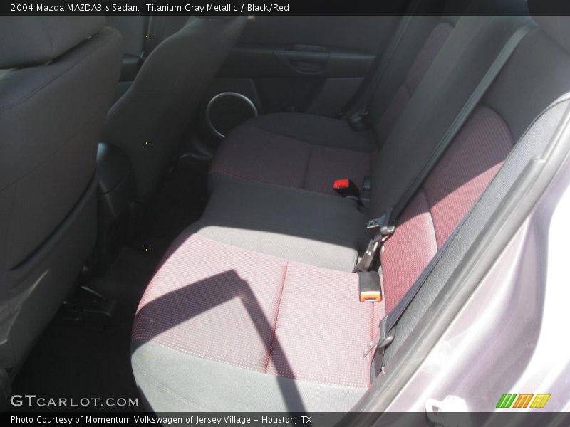 Titanium Gray Metallic / Black/Red 2004 Mazda MAZDA3 s Sedan