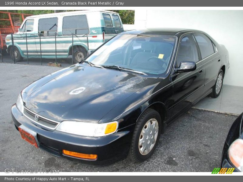 Granada Black Pearl Metallic / Gray 1996 Honda Accord LX Sedan