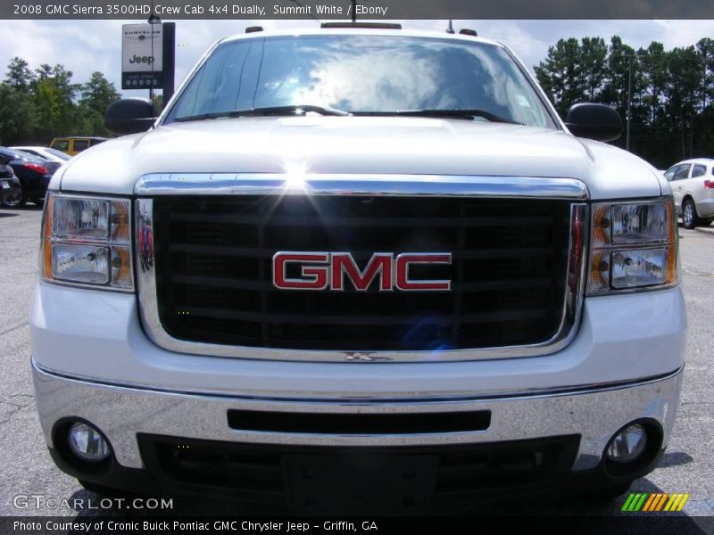 Summit White / Ebony 2008 GMC Sierra 3500HD Crew Cab 4x4 Dually