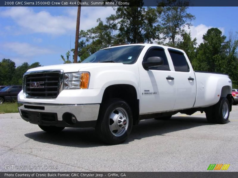 Summit White / Ebony 2008 GMC Sierra 3500HD Crew Cab 4x4 Dually