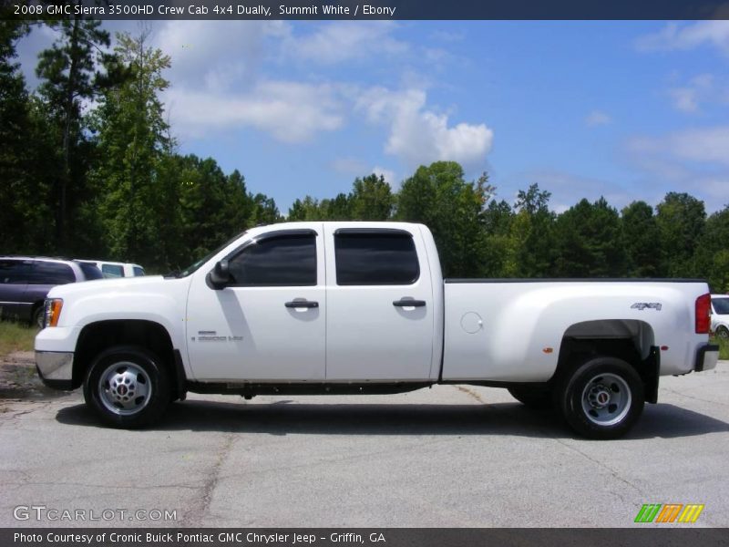 Summit White / Ebony 2008 GMC Sierra 3500HD Crew Cab 4x4 Dually