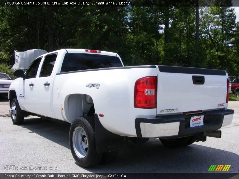 Summit White / Ebony 2008 GMC Sierra 3500HD Crew Cab 4x4 Dually
