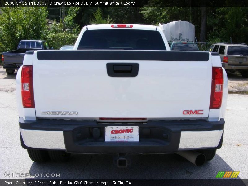 Summit White / Ebony 2008 GMC Sierra 3500HD Crew Cab 4x4 Dually