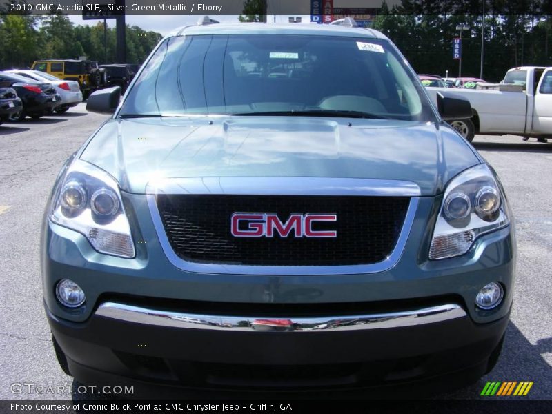 Silver Green Metallic / Ebony 2010 GMC Acadia SLE
