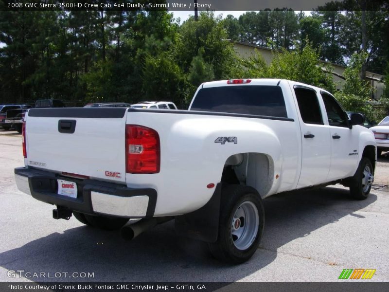 Summit White / Ebony 2008 GMC Sierra 3500HD Crew Cab 4x4 Dually