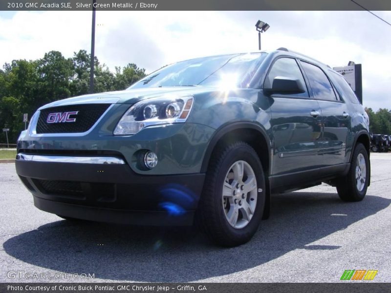 Silver Green Metallic / Ebony 2010 GMC Acadia SLE