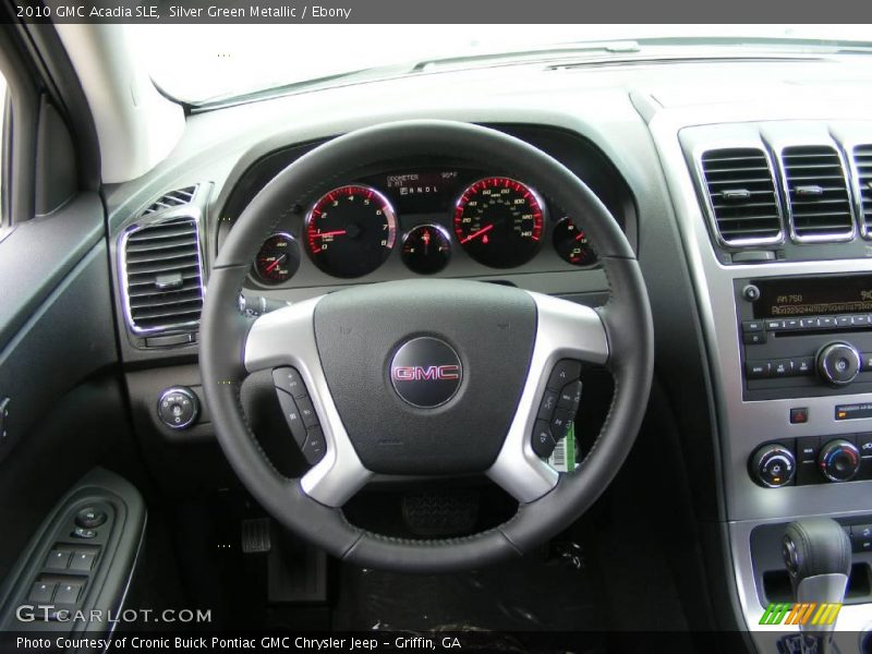 Silver Green Metallic / Ebony 2010 GMC Acadia SLE