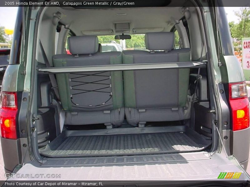 Galapagos Green Metallic / Gray/Green 2005 Honda Element EX AWD