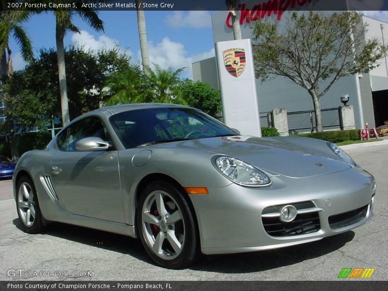 Arctic Silver Metallic / Stone Grey 2007 Porsche Cayman S