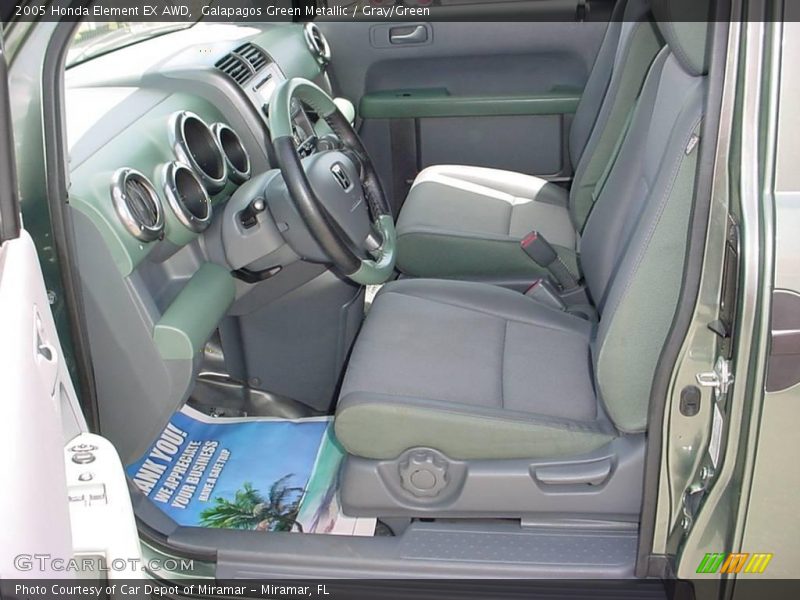 Galapagos Green Metallic / Gray/Green 2005 Honda Element EX AWD