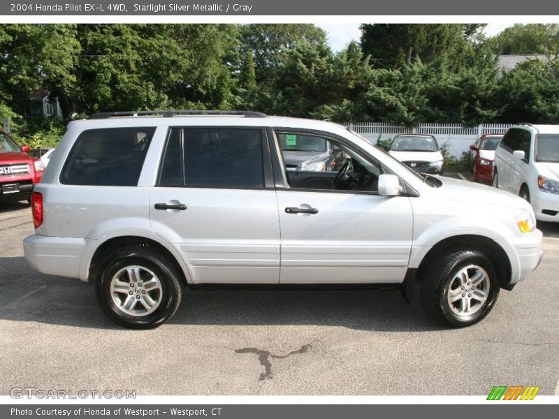 Starlight Silver Metallic / Gray 2004 Honda Pilot EX-L 4WD