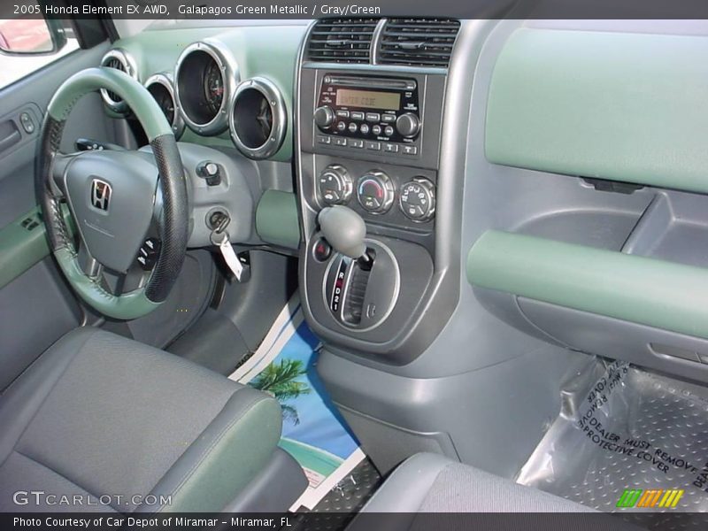 Galapagos Green Metallic / Gray/Green 2005 Honda Element EX AWD