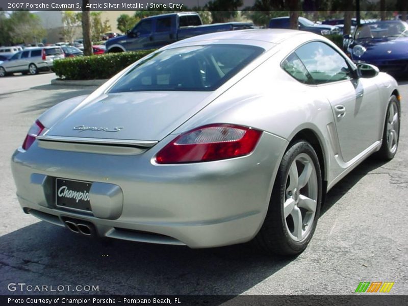 Arctic Silver Metallic / Stone Grey 2007 Porsche Cayman S