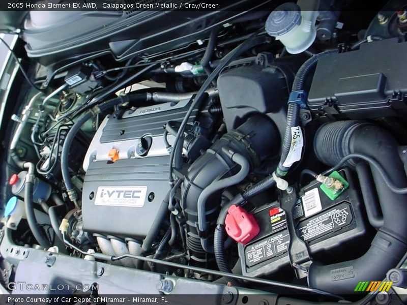 Galapagos Green Metallic / Gray/Green 2005 Honda Element EX AWD