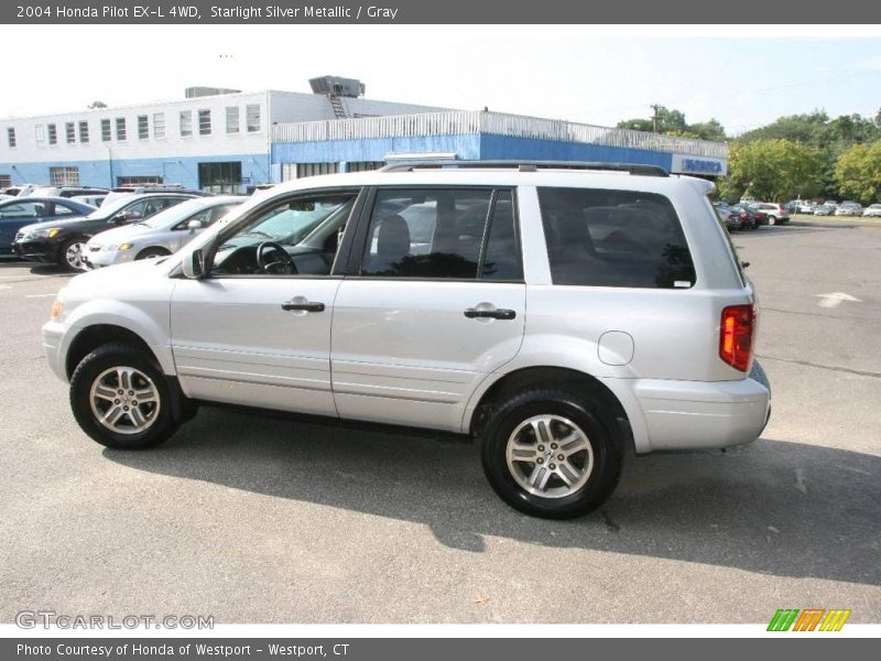 Starlight Silver Metallic / Gray 2004 Honda Pilot EX-L 4WD