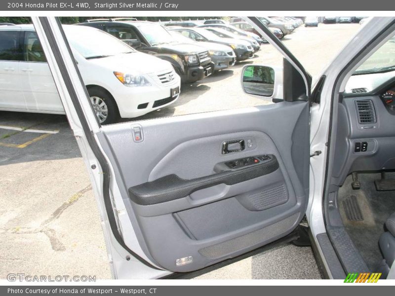 Starlight Silver Metallic / Gray 2004 Honda Pilot EX-L 4WD