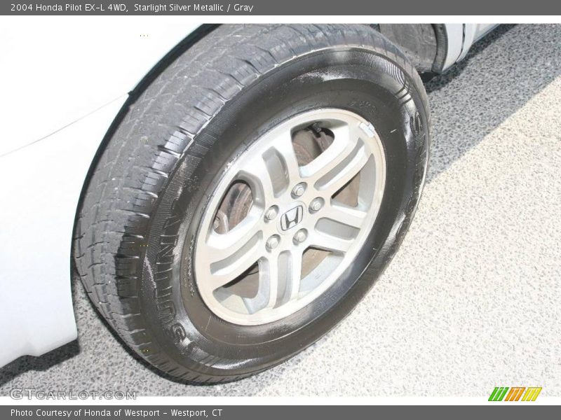 Starlight Silver Metallic / Gray 2004 Honda Pilot EX-L 4WD