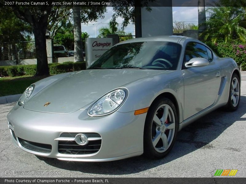 Arctic Silver Metallic / Stone Grey 2007 Porsche Cayman S