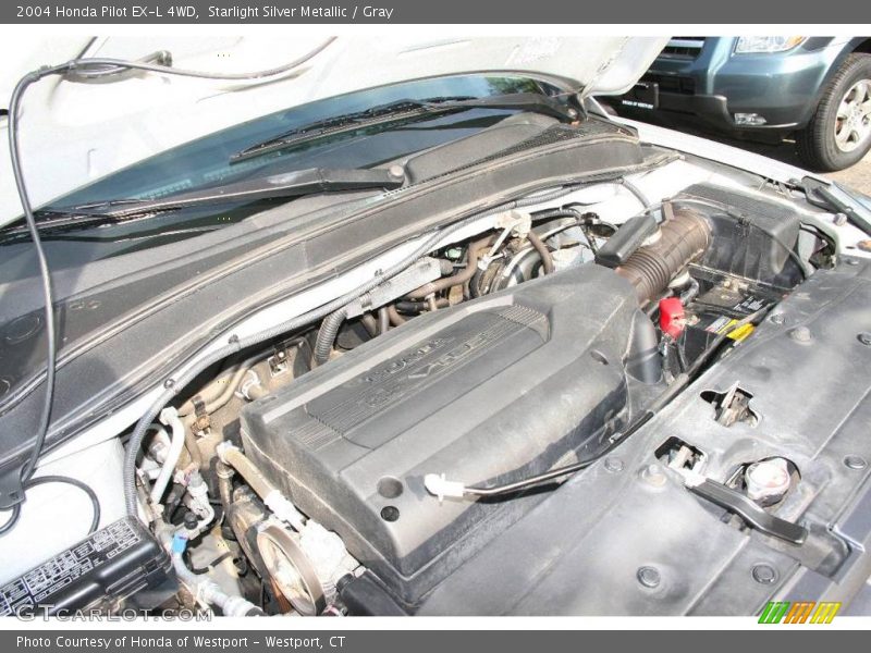 Starlight Silver Metallic / Gray 2004 Honda Pilot EX-L 4WD