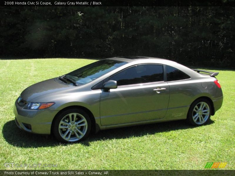 Galaxy Gray Metallic / Black 2008 Honda Civic Si Coupe