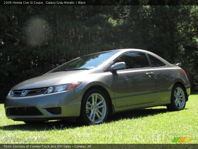 Galaxy Gray Metallic / Black 2008 Honda Civic Si Coupe
