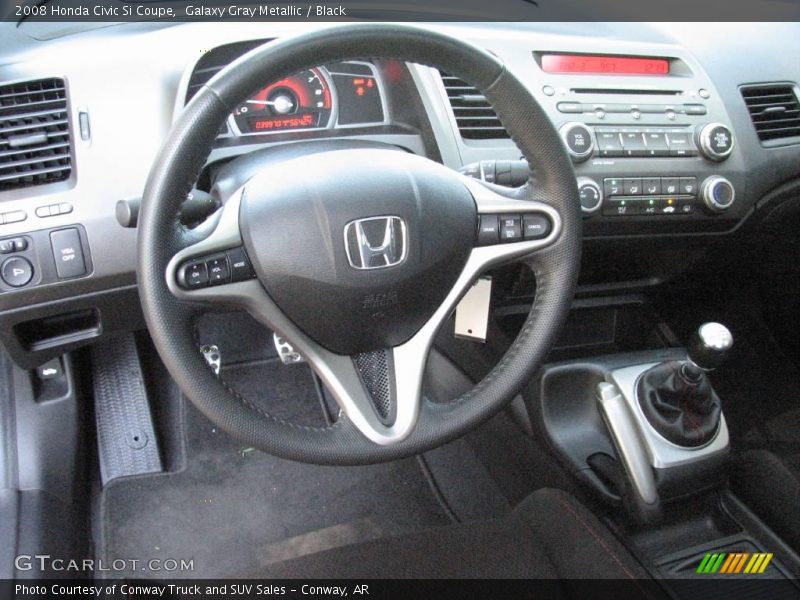 Galaxy Gray Metallic / Black 2008 Honda Civic Si Coupe
