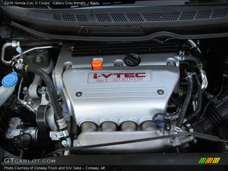 Galaxy Gray Metallic / Black 2008 Honda Civic Si Coupe