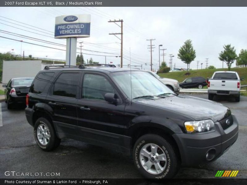 Black / Medium/Dark Flint 2007 Ford Escape XLT V6
