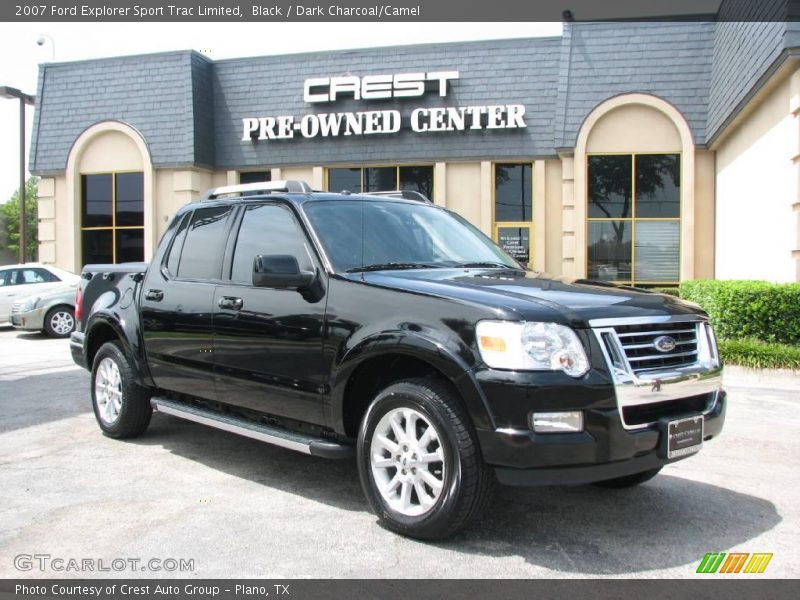 Black / Dark Charcoal/Camel 2007 Ford Explorer Sport Trac Limited