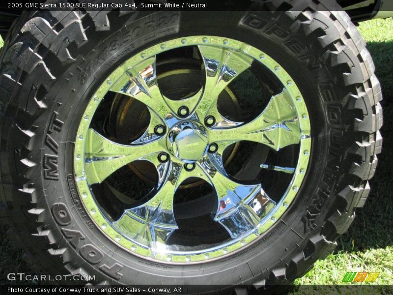 Summit White / Neutral 2005 GMC Sierra 1500 SLE Regular Cab 4x4