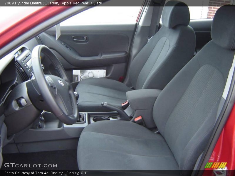 Apple Red Pearl / Black 2009 Hyundai Elantra SE Sedan