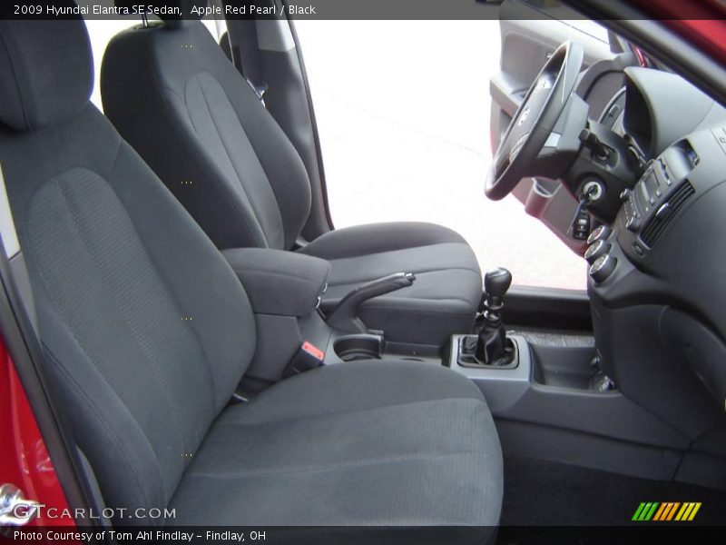 Apple Red Pearl / Black 2009 Hyundai Elantra SE Sedan