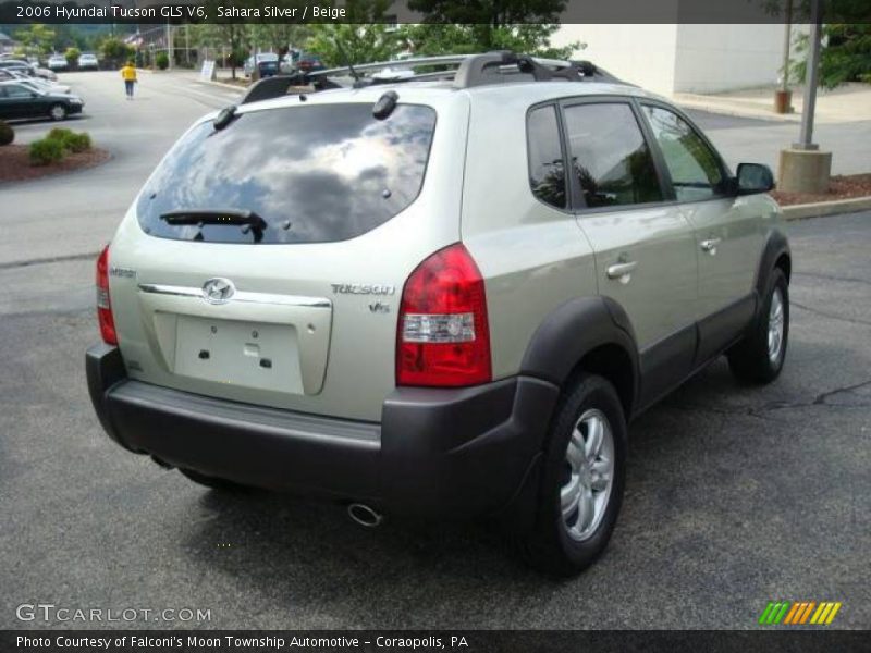 Sahara Silver / Beige 2006 Hyundai Tucson GLS V6