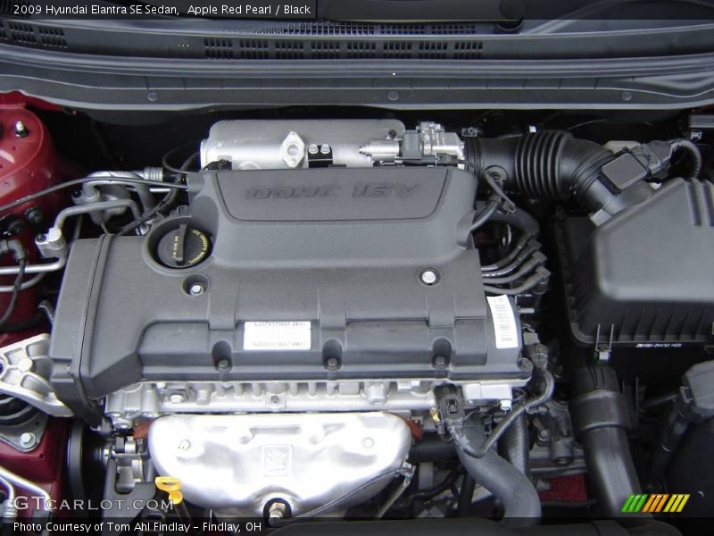 Apple Red Pearl / Black 2009 Hyundai Elantra SE Sedan