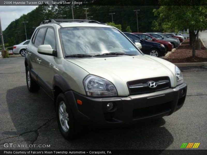 Sahara Silver / Beige 2006 Hyundai Tucson GLS V6