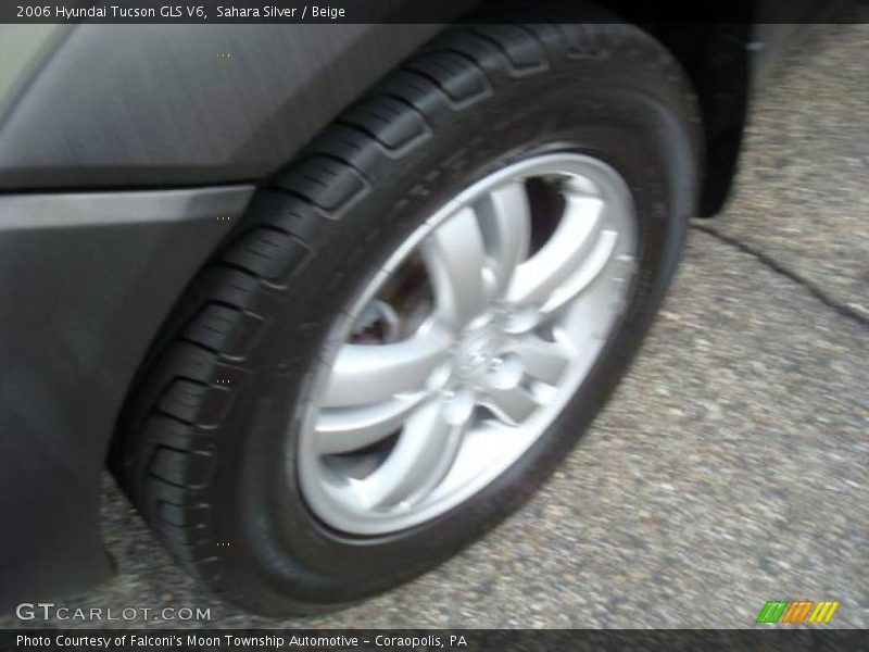 Sahara Silver / Beige 2006 Hyundai Tucson GLS V6