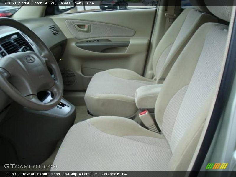 Sahara Silver / Beige 2006 Hyundai Tucson GLS V6