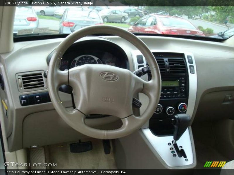 Sahara Silver / Beige 2006 Hyundai Tucson GLS V6