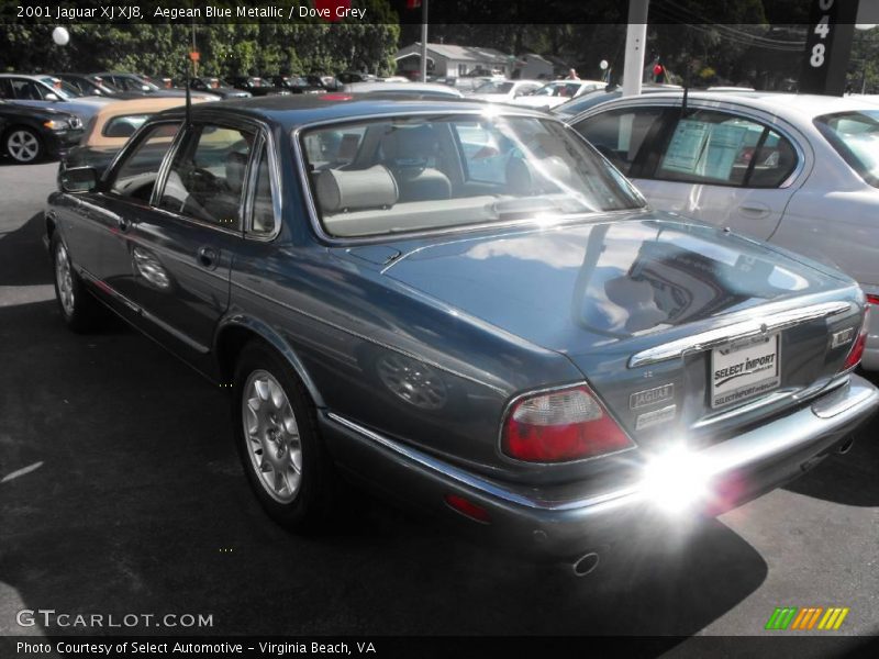 Aegean Blue Metallic / Dove Grey 2001 Jaguar XJ XJ8