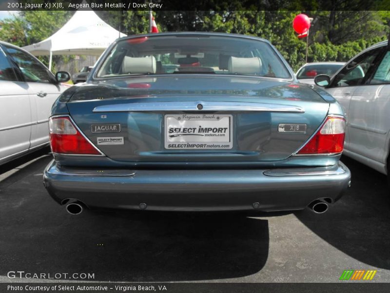 Aegean Blue Metallic / Dove Grey 2001 Jaguar XJ XJ8