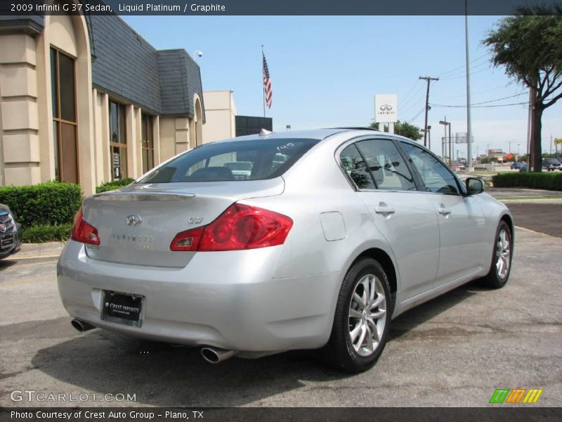 Liquid Platinum / Graphite 2009 Infiniti G 37 Sedan