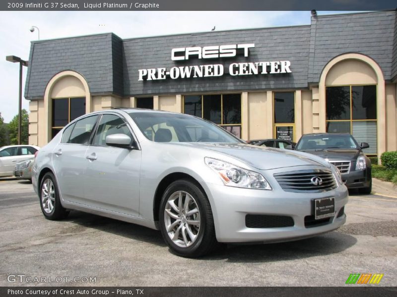 Liquid Platinum / Graphite 2009 Infiniti G 37 Sedan