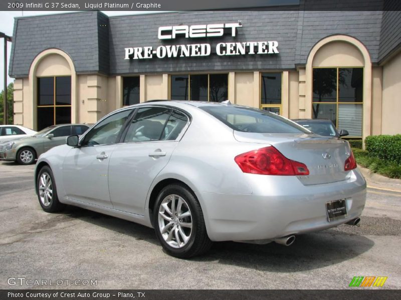 Liquid Platinum / Graphite 2009 Infiniti G 37 Sedan