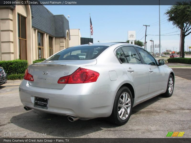Liquid Platinum / Graphite 2009 Infiniti G 37 Sedan