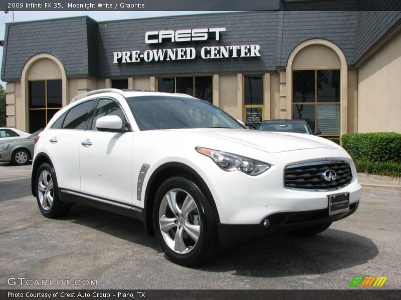 Moonlight White / Graphite 2009 Infiniti FX 35