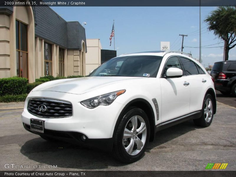 Moonlight White / Graphite 2009 Infiniti FX 35