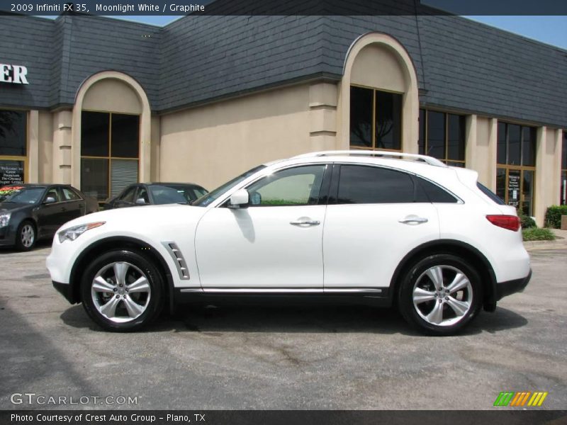 Moonlight White / Graphite 2009 Infiniti FX 35