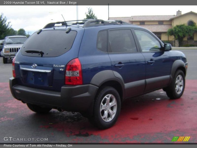 Nautical Blue / Beige 2009 Hyundai Tucson SE V6